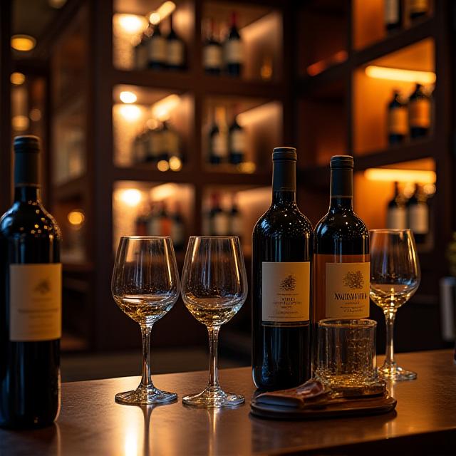 Interno lussuoso enoteca